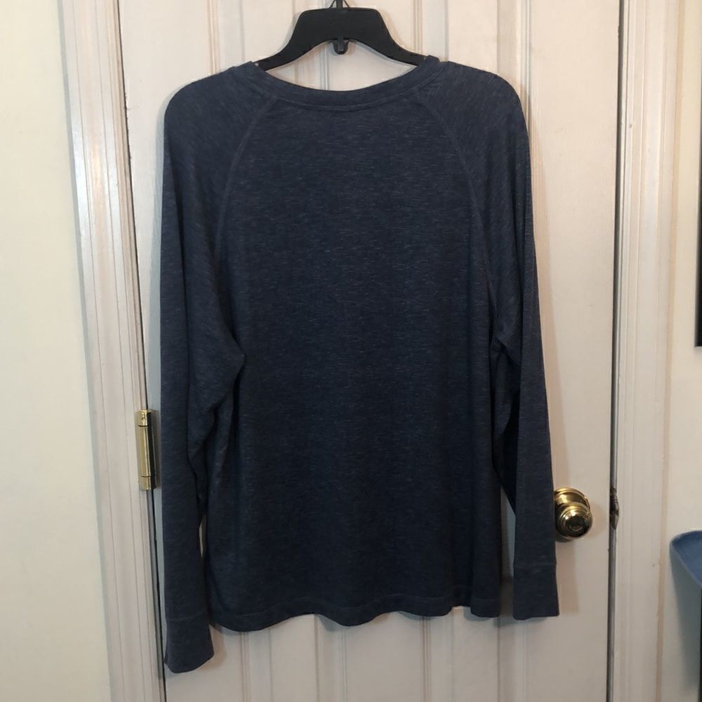 ANDE  New York sweater size L  indigo blue, New With Tags, Pit to Pit 21” - Picture 2 of 12